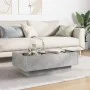 Mesa de centro y LED madera ingeniería gris hormigón 90x50x30cm by , Coffee table - Ref: Foro24-847521, Price: 138,80 €, Disc...