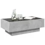Mesa de centro y LED madera ingeniería gris hormigón 90x50x30cm by , Coffee table - Ref: Foro24-847521, Price: 138,80 €, Disc...
