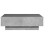 Mesa de centro y LED madera ingeniería gris hormigón 90x50x30cm by , Coffee table - Ref: Foro24-847521, Price: 138,80 €, Disc...