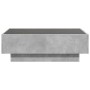 Mesa de centro y LED madera ingeniería gris hormigón 90x50x30cm de , Mesas de centro - Ref: Foro24-847521, Precio: 141,21 €, ...