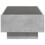 Mesa de centro y LED madera ingeniería gris hormigón 90x50x30cm by , Coffee table - Ref: Foro24-847521, Price: 138,80 €, Disc...