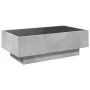 Mesa de centro y LED madera ingeniería gris hormigón 90x50x30cm by , Coffee table - Ref: Foro24-847521, Price: 138,80 €, Disc...
