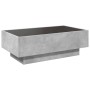 Mesa de centro y LED madera ingeniería gris hormigón 90x50x30cm de , Mesas de centro - Ref: Foro24-847521, Precio: 141,21 €, ...
