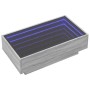 Mesa de centro y LED madera ingeniería gris Sonoma 90x50x30 cm de , Mesas de centro - Ref: Foro24-847523, Precio: 137,92 €, D...
