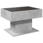 Mesa de centro y LED madera ingeniería gris hormigón 70x50x45cm de , Mesas de centro - Ref: Foro24-847535, Precio: 112,15 €, ...
