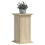 Soportes de plantas madera ingeniería roble Sonoma 33x33x60 cm de , Soportes para macetas - Ref: Foro24-852962, Precio: 39,08...
