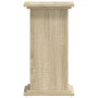 Soportes de plantas madera ingeniería roble Sonoma 33x33x60 cm de , Soportes para macetas - Ref: Foro24-852962, Precio: 39,08...