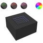 Mesa de centro con luz LED madera ingeniería negra 60x60x40 cm de , Mesas de centro - Ref: Foro24-847568, Precio: 117,88 €, D...