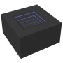 Mesa de centro con luz LED madera ingeniería negra 60x60x40 cm de , Mesas de centro - Ref: Foro24-847568, Precio: 117,88 €, D...