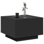 Mesa de centro con luz LED madera ingeniería negra 60x60x40 cm de , Mesas de centro - Ref: Foro24-847568, Precio: 117,88 €, D...