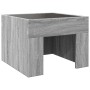 Mesa de centro con Infinity LED gris Sonoma 40x40x30 cm de , Mesitas de noche - Ref: Foro24-3284075, Precio: 66,32 €, Descuen...