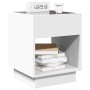 Mesita de noche con Infinity LED blanca 40x40x50 cm de , Mesitas de noche - Ref: Foro24-3284077, Precio: 60,44 €, Descuento: %