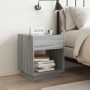 Mesa de centro con Infinity LED gris Sonoma 40x40x50 cm de , Mesitas de noche - Ref: Foro24-3284082, Precio: 72,72 €, Descuen...