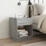 Mesa de centro con Infinity LED gris Sonoma 40x40x50 cm de , Mesitas de noche - Ref: Foro24-3284082, Precio: 71,62 €, Descuen...