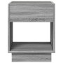 Mesa de centro con Infinity LED gris Sonoma 40x40x50 cm de , Mesitas de noche - Ref: Foro24-3284082, Precio: 72,72 €, Descuen...