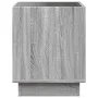 Mesa de centro con Infinity LED gris Sonoma 40x40x50 cm de , Mesitas de noche - Ref: Foro24-3284082, Precio: 71,62 €, Descuen...