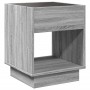 Mesa de centro con Infinity LED gris Sonoma 40x40x50 cm de , Mesitas de noche - Ref: Foro24-3284082, Precio: 72,72 €, Descuen...