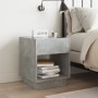 Mesita de noche con Infinity LED gris hormigón 40x40x50 cm de , Mesitas de noche - Ref: Foro24-3284080, Precio: 74,08 €, Desc...