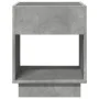 Mesita de noche con Infinity LED gris hormigón 40x40x50 cm de , Mesitas de noche - Ref: Foro24-3284080, Precio: 72,88 €, Desc...