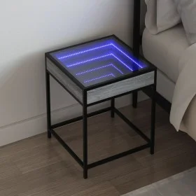 Mitteltisch mit Infinity LED in Grau Sonoma 40x40x51 cm von , Nachttische - Ref: Foro24-3284094, Preis: 54,39 €, Rabatt: %