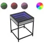 Mesa de centro con Infinity LED gris Sonoma 40x40x51 cm by , Nightstands - Ref: Foro24-3284094, Price: 54,39 €, Discount: %