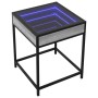 Mesa de centro con Infinity LED gris Sonoma 40x40x51 cm de , Mesitas de noche - Ref: Foro24-3284094, Precio: 55,04 €, Descuen...