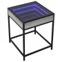 Mesa de centro con Infinity LED gris Sonoma 40x40x51 cm by , Nightstands - Ref: Foro24-3284094, Price: 54,39 €, Discount: %