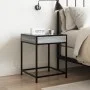 Mesa de centro con Infinity LED gris Sonoma 40x40x51 cm by , Nightstands - Ref: Foro24-3284094, Price: 54,39 €, Discount: %
