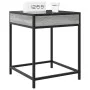 Mesa de centro con Infinity LED gris Sonoma 40x40x51 cm by , Nightstands - Ref: Foro24-3284094, Price: 54,39 €, Discount: %
