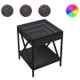 Mesita de noche con Infinity LED negra 40x40x49 cm de , Mesitas de noche - Ref: Foro24-3284096, Precio: 68,20 €, Descuento: %