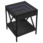 Mesita de noche con Infinity LED negra 40x40x49 cm de , Mesitas de noche - Ref: Foro24-3284096, Precio: 68,20 €, Descuento: %