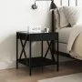 Mesita de noche con Infinity LED negra 40x40x49 cm de , Mesitas de noche - Ref: Foro24-3284096, Precio: 68,20 €, Descuento: %