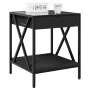 Mesita de noche con Infinity LED negra 40x40x49 cm de , Mesitas de noche - Ref: Foro24-3284096, Precio: 68,20 €, Descuento: %