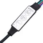 Mesita de noche con Infinity LED negra 40x40x49 cm de , Mesitas de noche - Ref: Foro24-3284096, Precio: 68,20 €, Descuento: %