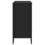 Cómoda madera de ingeniería negro 91x35,5x74,5 cm de , Cajoneras - Ref: Foro24-3295302, Precio: 162,15 €, Descuento: %