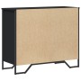 Cómoda madera de ingeniería negro 91x35,5x74,5 cm de , Cajoneras - Ref: Foro24-3295302, Precio: 162,15 €, Descuento: %
