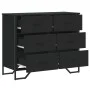Cómoda madera de ingeniería negro 91x35,5x74,5 cm by , Drawers - Ref: Foro24-3295302, Price: 159,38 €, Discount: %