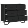 Cómoda madera de ingeniería negro 91x35,5x74,5 cm de , Cajoneras - Ref: Foro24-3295302, Precio: 162,15 €, Descuento: %