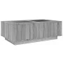 Mesa de centro con Infinity LED gris Sonoma 116x69x40 cm de , Mesas de centro - Ref: Foro24-3284061, Precio: 220,06 €, Descue...
