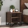 Mesitas noche 2 uds madera ingeniería marrón roble 40x30x40 cm by , Nightstands - Ref: Foro24-848503, Price: 46,16 €, Discoun...