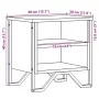 Mesitas noche 2 uds madera ingeniería marrón roble 40x30x40 cm by , Nightstands - Ref: Foro24-848503, Price: 46,16 €, Discoun...
