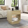 Mesa de centro con Infinity LED roble Sonoma 40x40x50 cm de , Mesas de centro - Ref: Foro24-847646, Precio: 60,20 €, Descuent...