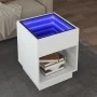 Mesa de centro con Infinity LED blanco 40x40x50 cm de , Mesas de centro - Ref: Foro24-847644, Precio: 59,68 €, Descuento: %