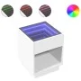 Mesa de centro con Infinity LED blanco 40x40x50 cm de , Mesas de centro - Ref: Foro24-847644, Precio: 59,68 €, Descuento: %