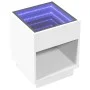Mesa de centro con Infinity LED blanco 40x40x50 cm de , Mesas de centro - Ref: Foro24-847644, Precio: 59,68 €, Descuento: %