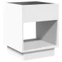 Mesa de centro con Infinity LED blanco 40x40x50 cm de , Mesas de centro - Ref: Foro24-847644, Precio: 59,68 €, Descuento: %