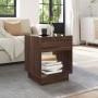 Mesa de centro con Infinity LED marrón roble 40x40x50 cm de , Mesas de centro - Ref: Foro24-847650, Precio: 69,21 €, Descuent...