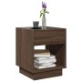 Mesa de centro con Infinity LED marrón roble 40x40x50 cm de , Mesas de centro - Ref: Foro24-847650, Precio: 69,21 €, Descuent...