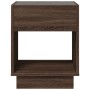 Mesa de centro con Infinity LED marrón roble 40x40x50 cm de , Mesas de centro - Ref: Foro24-847650, Precio: 69,21 €, Descuent...