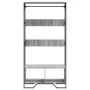 Armario de madera de ingeniería gris Sonoma 90x50x180 cm de , Organizadores de vestidores y perchas de barra - Ref: Foro24-84...
